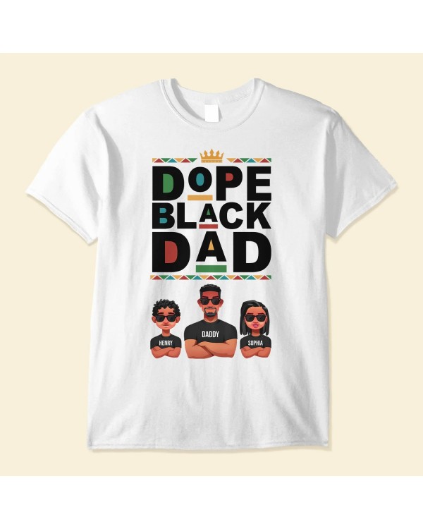 Dope Black Dad – Personalized Shirt