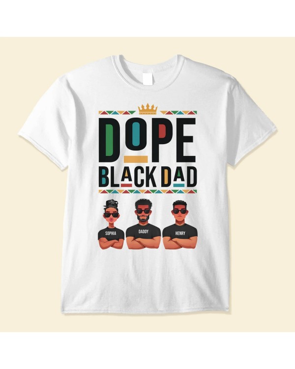 Dope Black Dad – Personalized Shirt