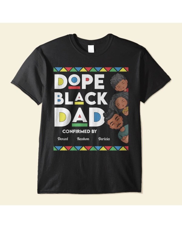 Dope Black Dad – Personalized Shirt