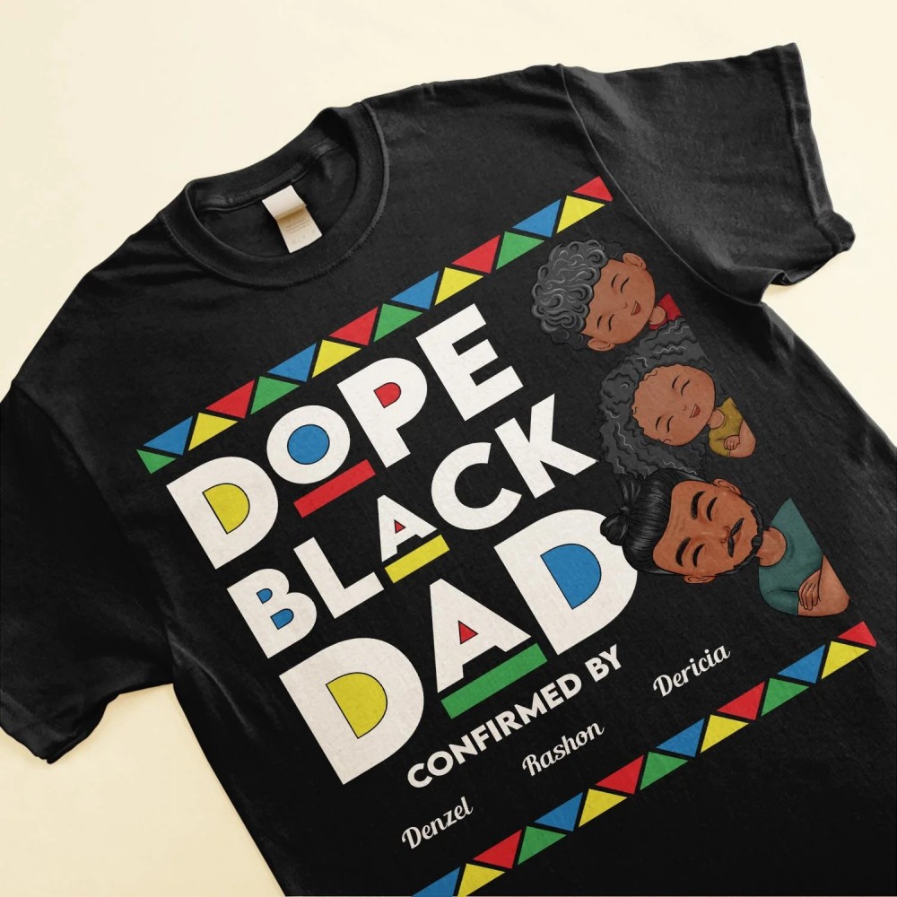 Dope Black Dad – Personalized Shirt