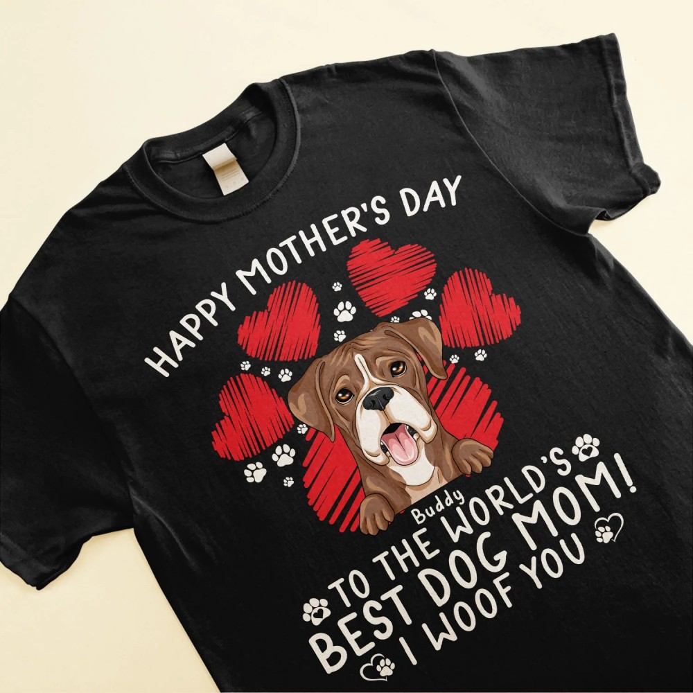 We Woof You – Personalized Shirt – Mother’s Day Loving Gift For Dog Mom Dog Lover