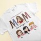 This Awesome Mom Belongs To – Personalized Shirt – Cute Kids Peeking