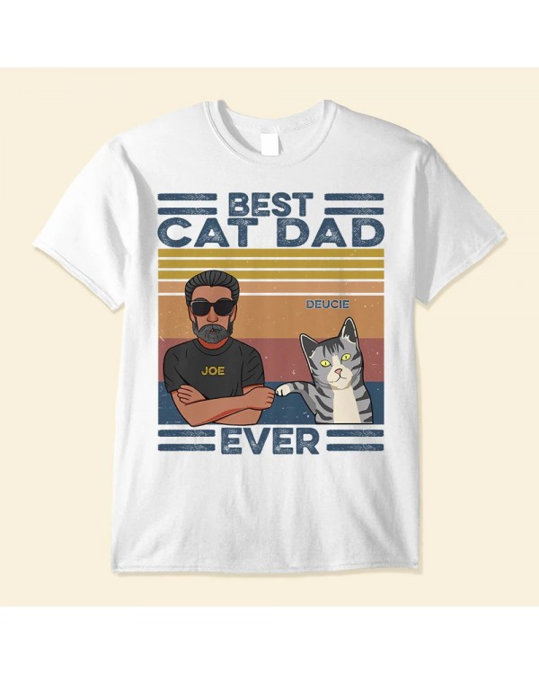Best Cat Dad Mom Ever – Personalized Shirt