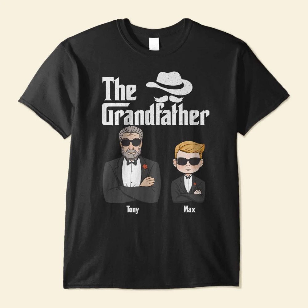 The Grandfather – Personalized Shirt – Grandpa And Kids Suit