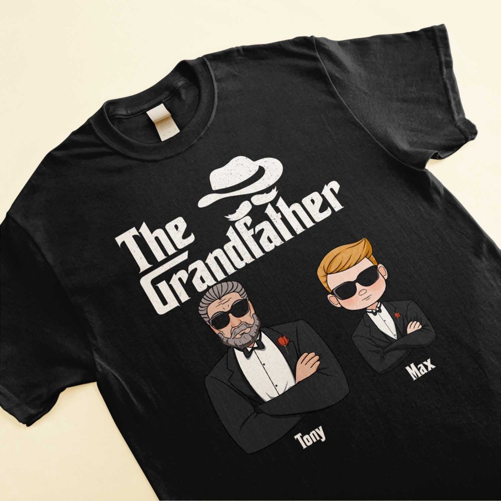 The Grandfather – Personalized Shirt – Grandpa And Kids Suit