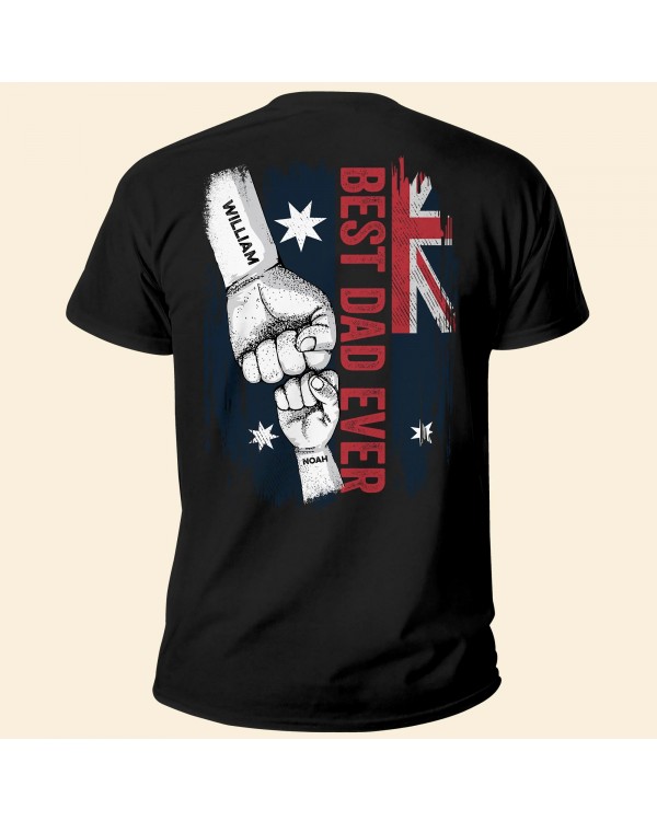 Best Dad Ever – Personalized Shirt – Australia Day Birthday Gift For Dad Husband Son