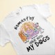 Namast’ay Home With My Dog – Personalized Shirt – Gift For Yoga Lover – Yoga Girl Illustration