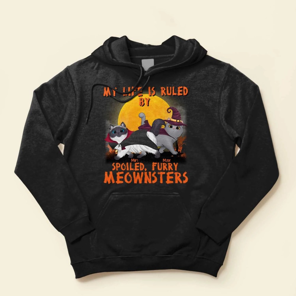 Mother Father Of Meownsters – Personalized Shirt – Walking Cat