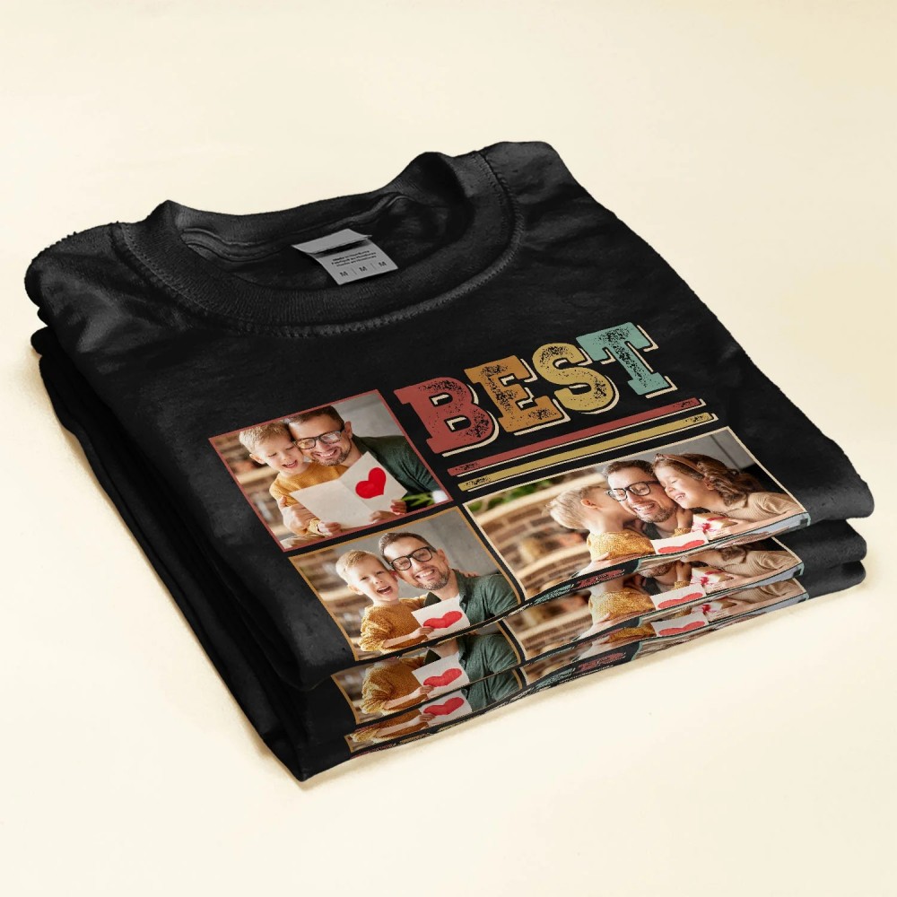 Best Fathergranpa Ever – Personalized Photo Shirt