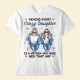 Behind Every Crazy Daughter Is A Mother – Personalized Shirt – Birthday Loving Gift For Daughter Mom Mother Ver2