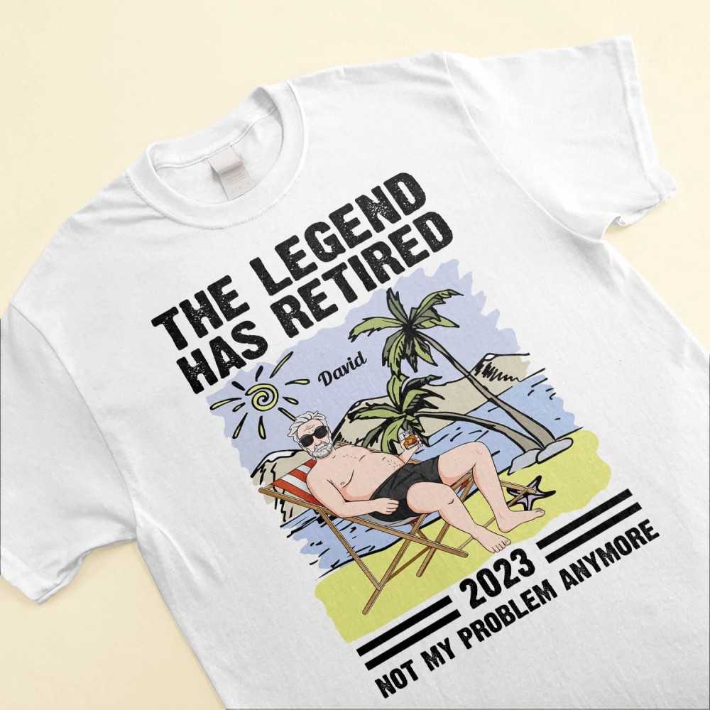 The Legend Has Retired 2 – Personalized Shirt – Retirement Gift For Husband Grandpa Dad