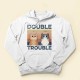 Double Trouble Funny Custom Shirt Funny Gift For Cat Lovers