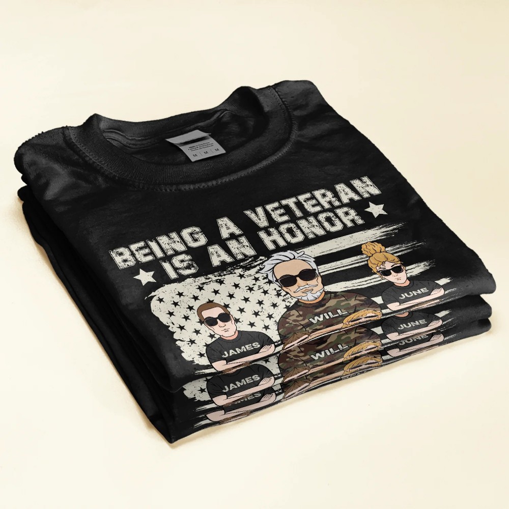 Being A Grandpa Is Priceless – Personalized Shirt – Father’s Day Birthday Gift For Veteran Army Dad Grandpa Grandfather – From Son Daughter Granddaughters Grandsons