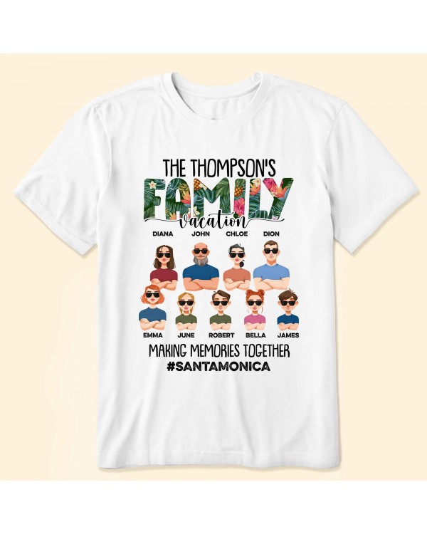 Our Family Vacation – Personalized Shirt