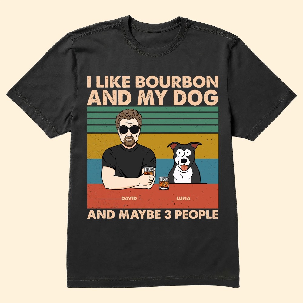 I Like Wine And My Dogs – Personalized Shirt