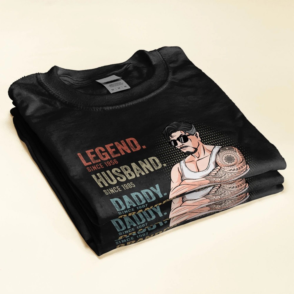 Legend Husband Daddy Since – Personalized Shirt