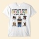 World’s Best Dog Dad – Personalized Shirt – Birthday Father’s Day Gift For Dog Lover Dog Dad Pawdre