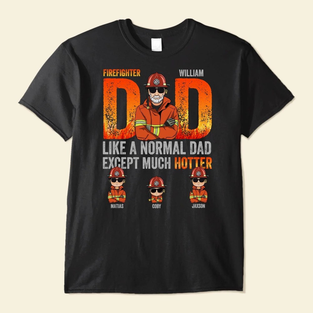 Firefighter Dad – Personalized Shirt