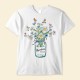 Grandma Est Flower Butterfly – Personalized Shirt – Birthday Gift For Grandma Mama Nana Gigi Mimi