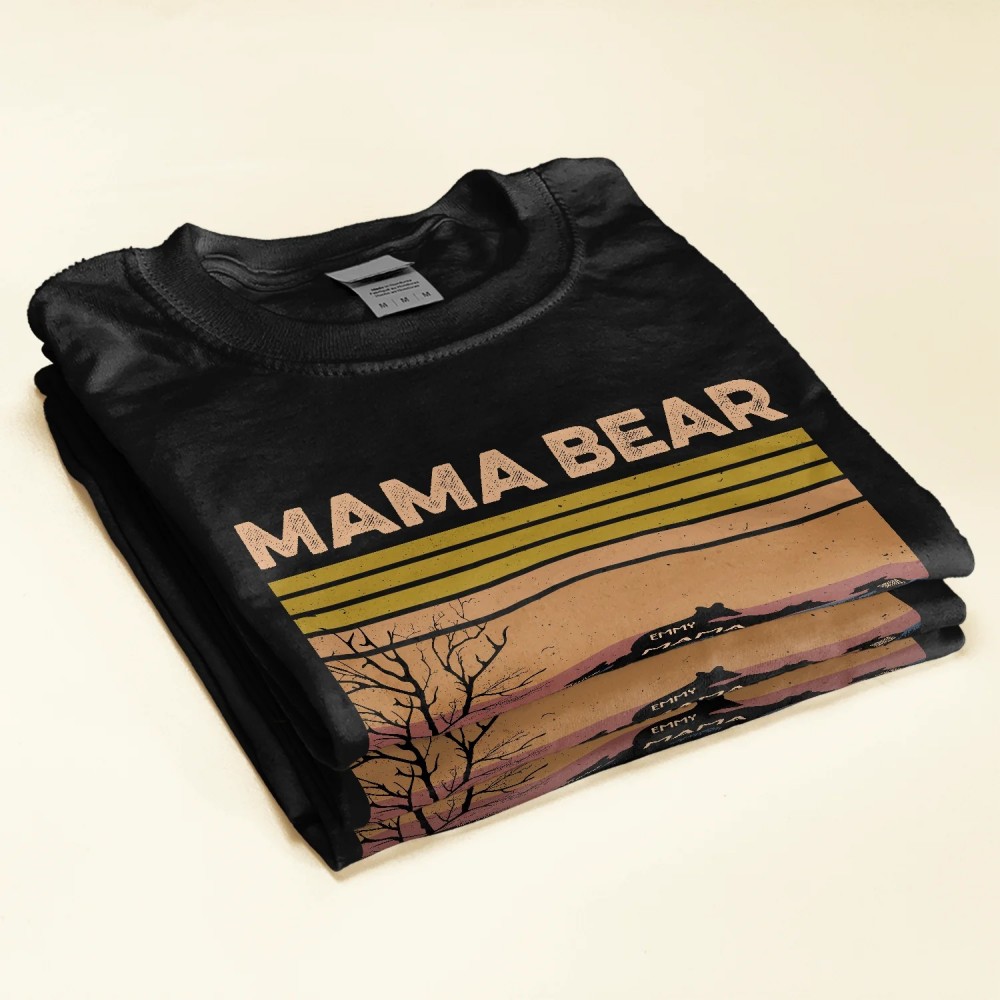 Mama Bear – Personalized Shirt – Birthday Mother’s Day Gift For Mom Mother Mama