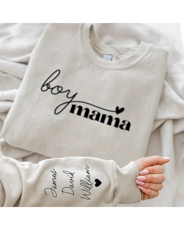 Boy Mama – Personalized Sweatshirt