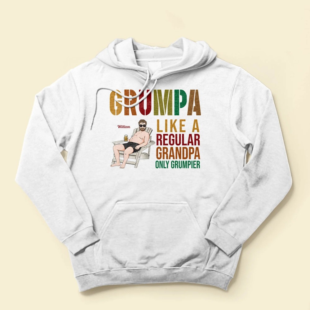 Grumpa Like A Regular Grandpa – Personalized Shirt – Father’s Day Gift For Grandpa Grandfather