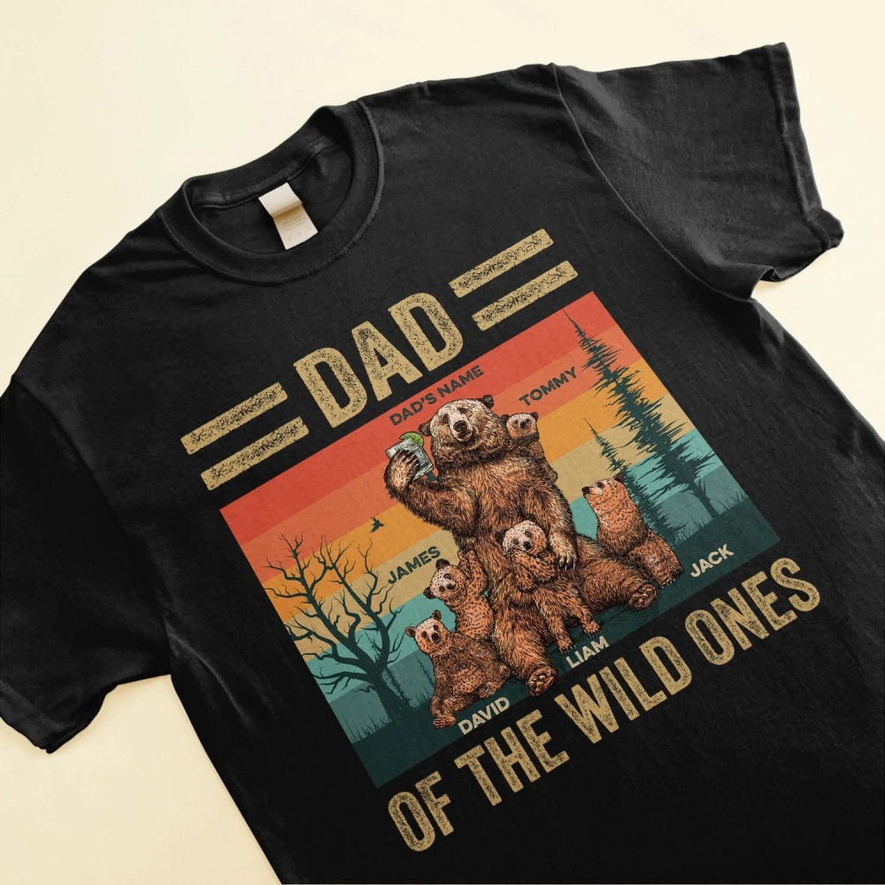 Dad Of The Wild Ones – Personalized Shirt – Father’s Day Birthday Gift For Father Dad Dada Daddy