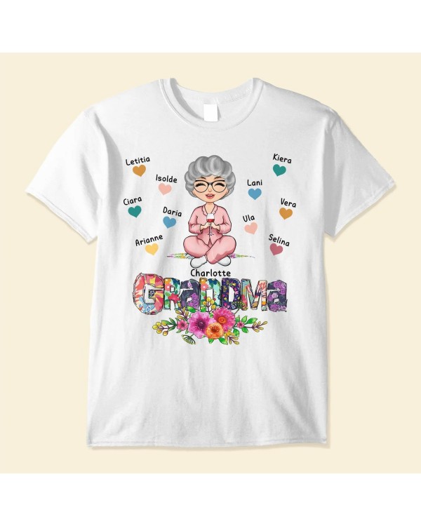 Grandma – Personalized Shirt – Birthday Mother’s Daygift For Mom Grandma Nana Gigi