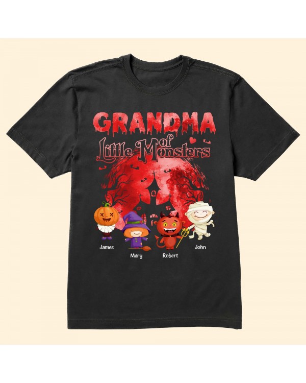 Grandma Mommy Of Little Monsters – Personalized Shirt