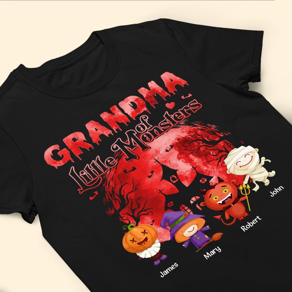 Grandma Mommy Of Little Monsters – Personalized Shirt